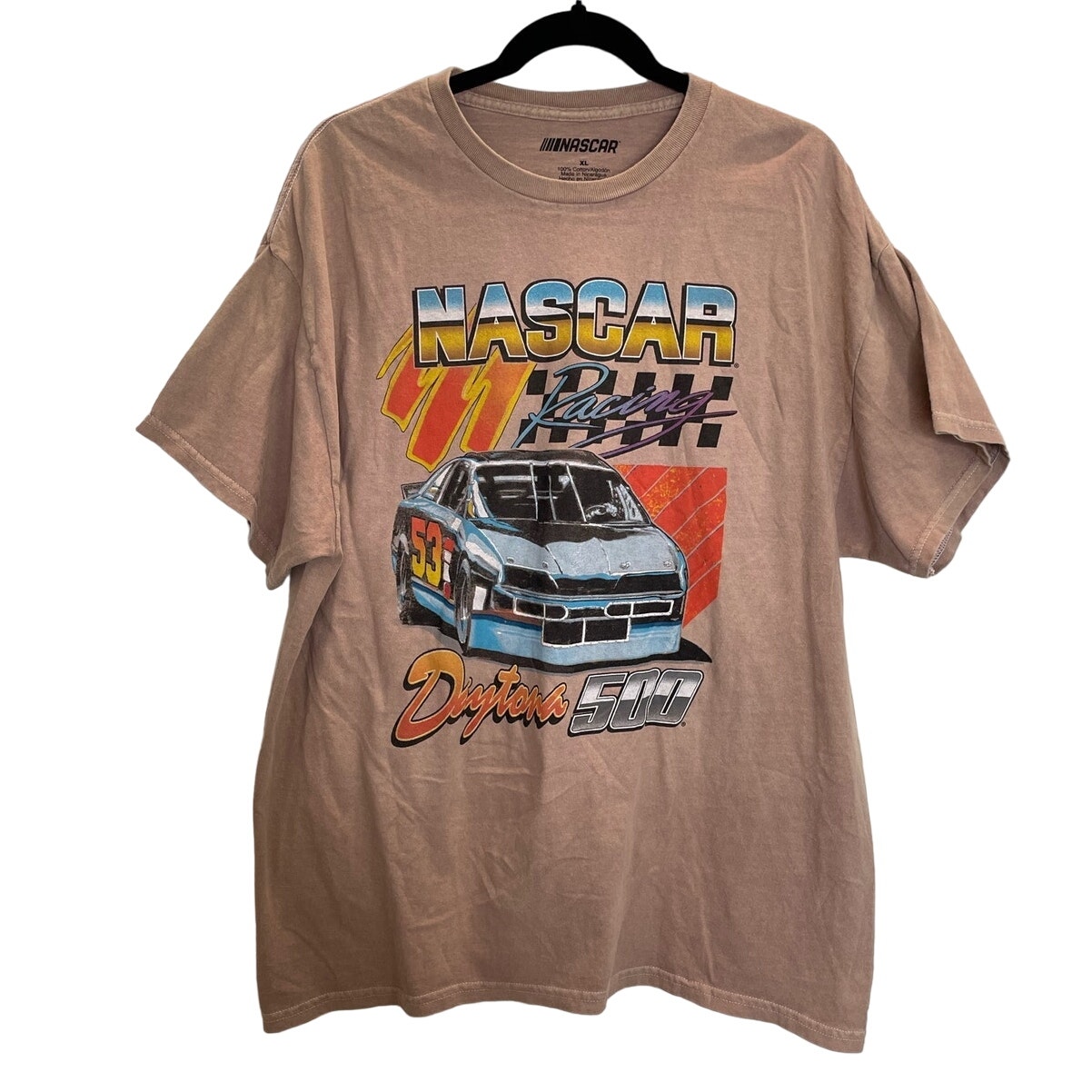 Nascar Distressed Brown Daytona 500 TShirt  Xl